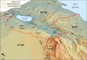 מפה מס' 3 – מבט מהחרמון דרומה, לדמשק ולחיפה