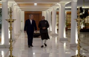 benjamin netanyahu with india PM moudi