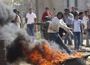 VIOLENT PALESTINIAN PROTEST