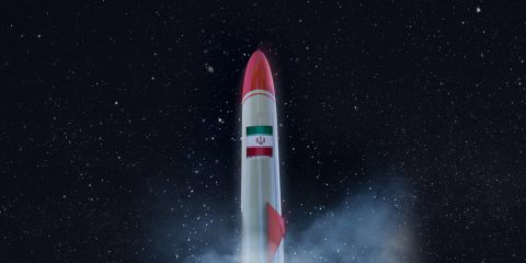 Iran Missile Space (Illustration)