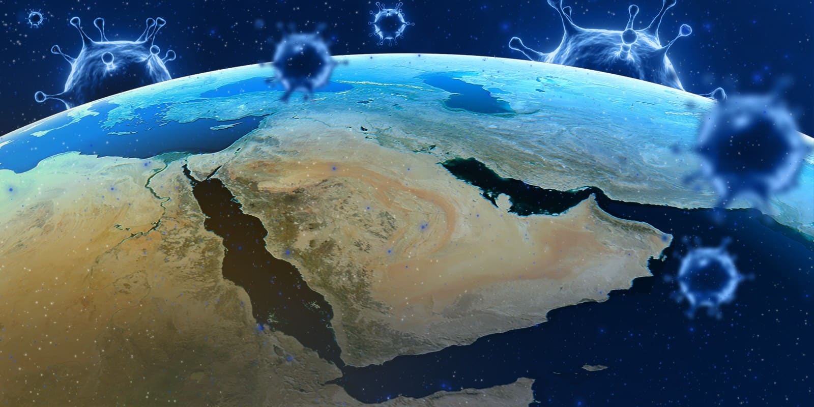 The Middle East from space coronavirus