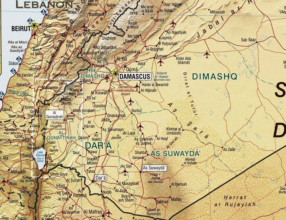 Deraa map