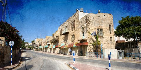 street in the jewish quarter near the center of Hebron