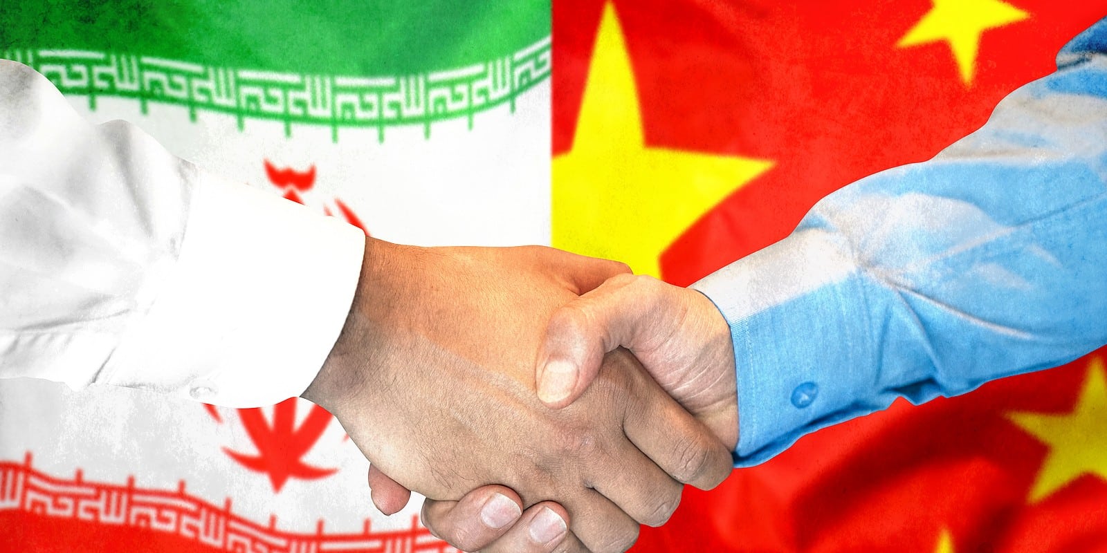 china iran handshake
