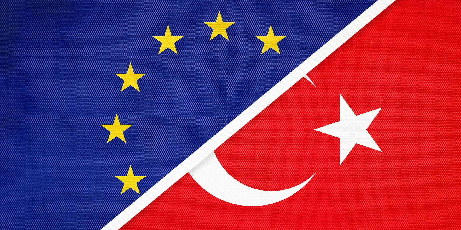 EU-TURKEY FLAGS ILLUSTRATION