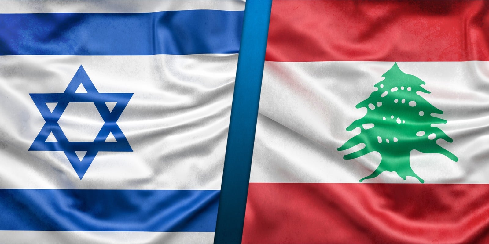 Israel Lebanon flags