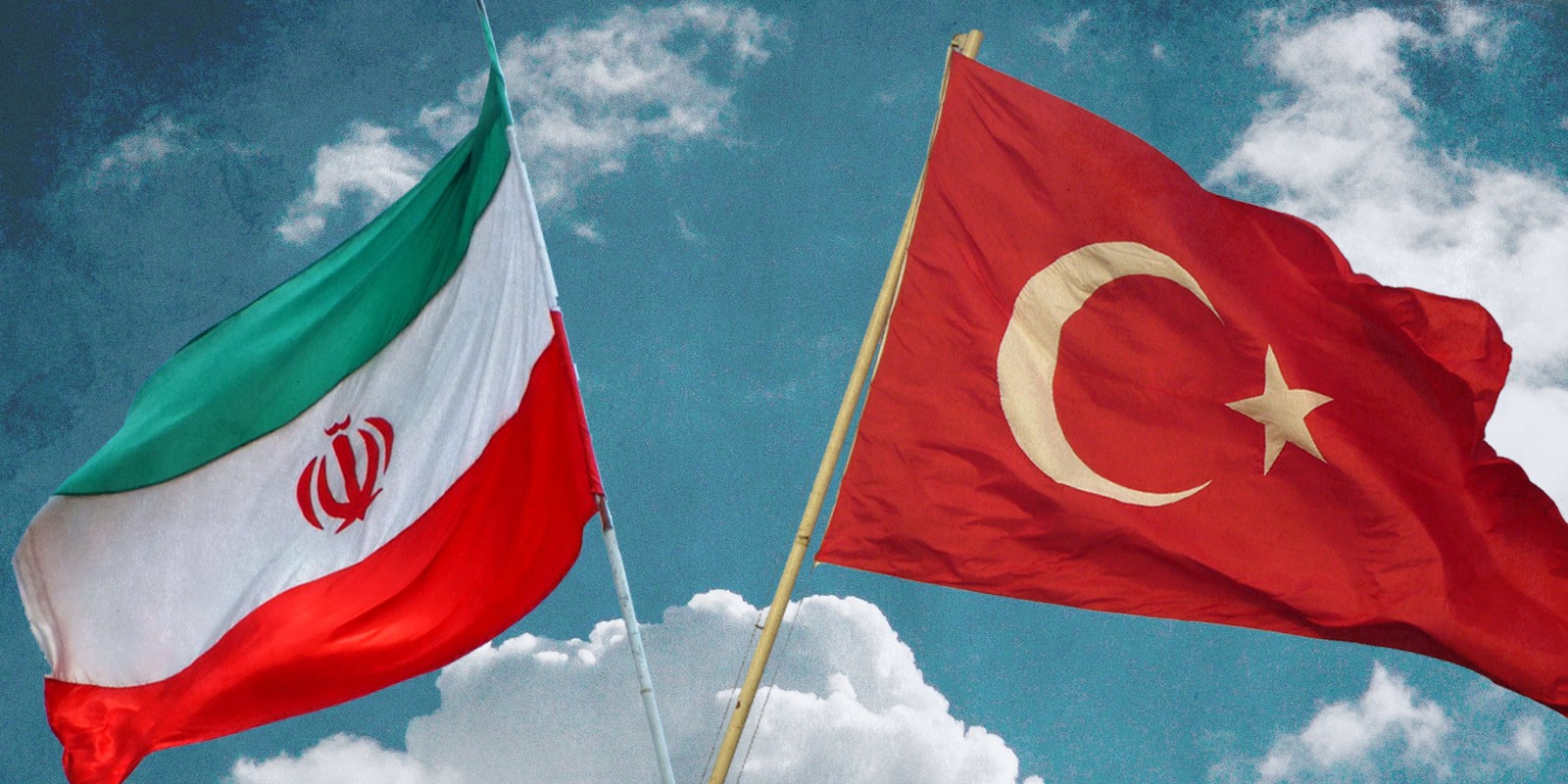 Turkey and Iran Flag