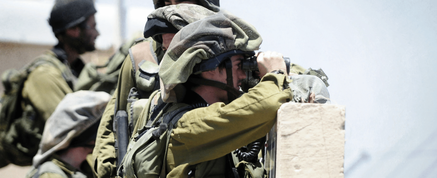 IDF soldiers on the Israel-Syria border the day after the riots "Asset Day