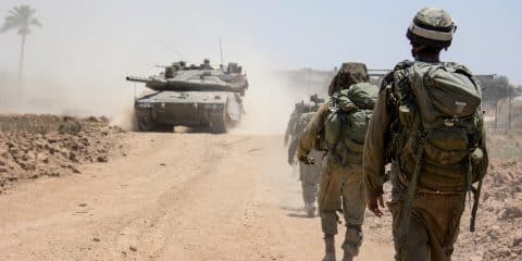 IDF soldiers operating in Gaza