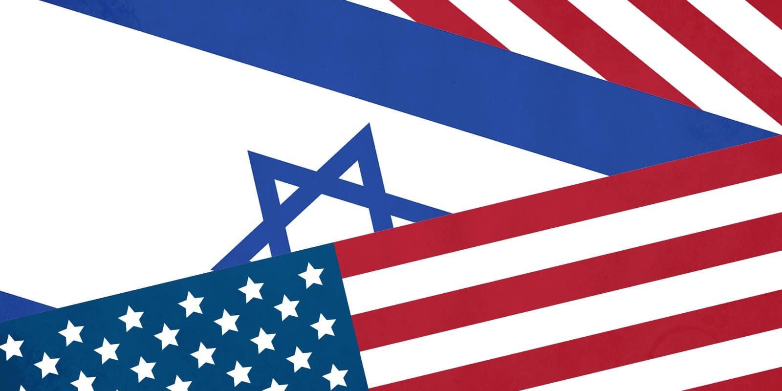 USA Israel flag illustration