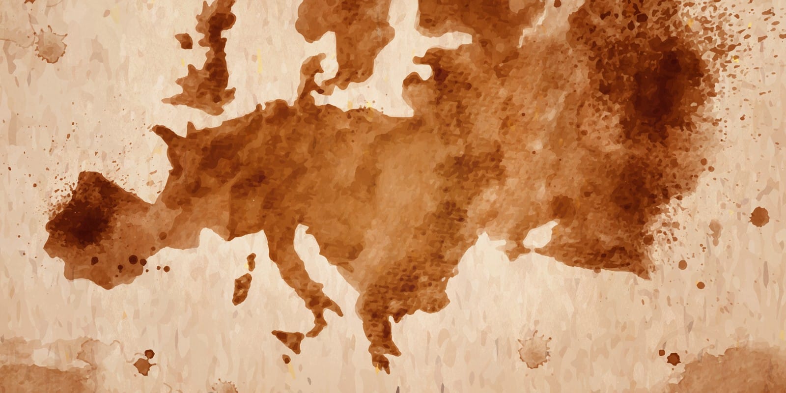Europe map illustration