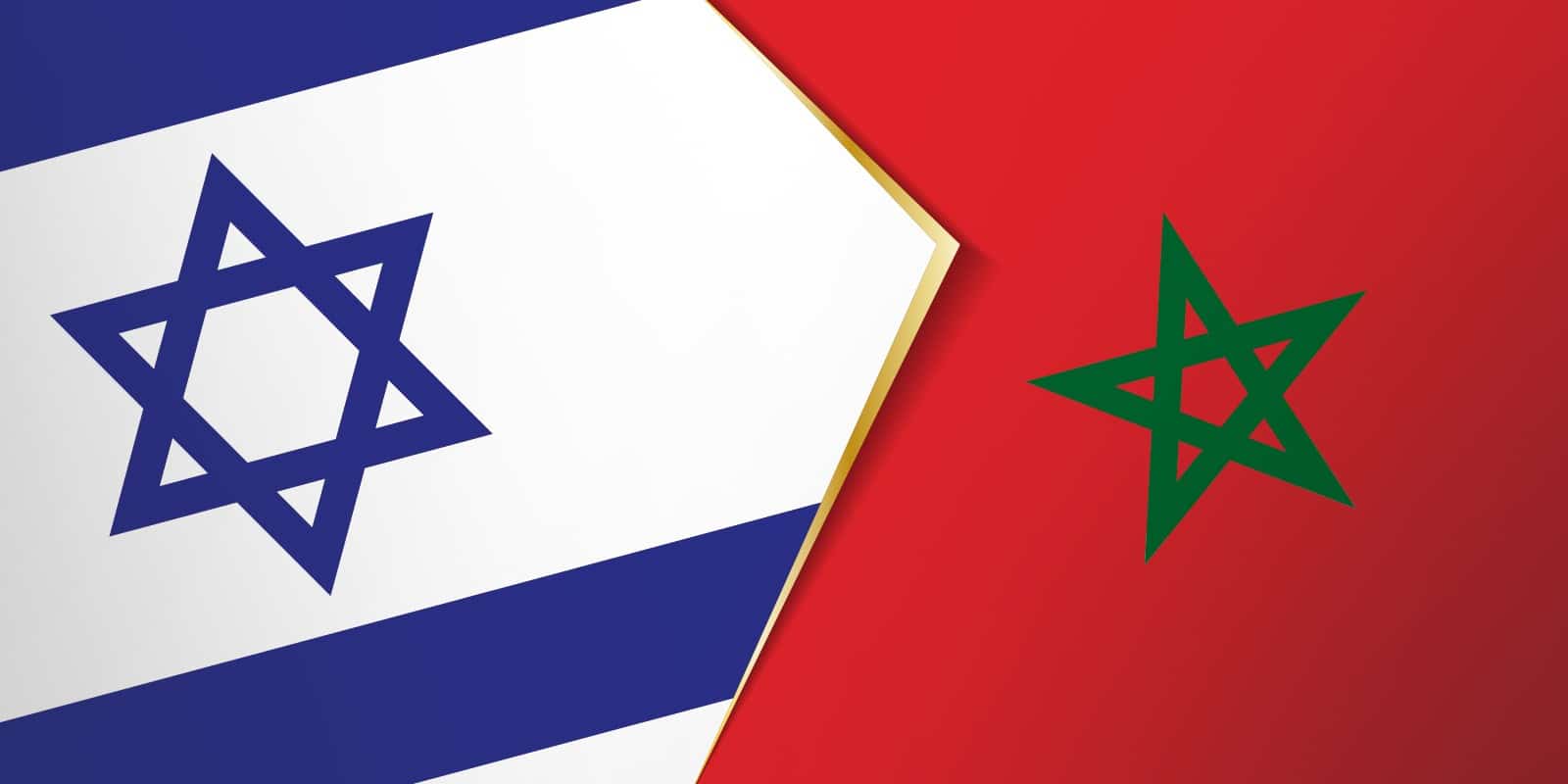 Israel and Morocco flags