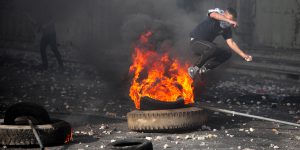 Palestinian Violence Illustration