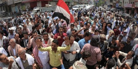 Demonstrations against the UAE influence in Yemen and its presence in the Arab Alliance