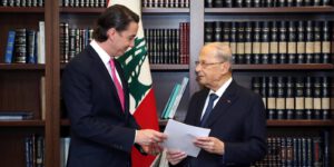 Lebanese President Michel Aoun signed a letter bearing Lebanon s approval of the content of the American message on the results of indirect negotiations to demarcate the maritime border with Israel, Lebanese President Michel Aoun signed a letter bearing Lebanon s approval of the content of the American message on the results of indirect negotiations to demarcate the maritime border with Israel, on October 27, 2022.
