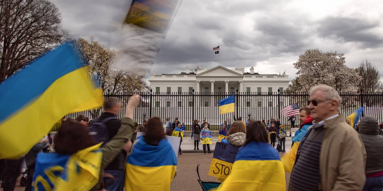 Pro-Ukraine Protest At White House Washington, D.C.
