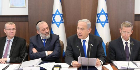 Israeli Prime Minister Benjamin Netanyahu chairs a cabinet meeting in Jerusalem Israeli Prime Minister
