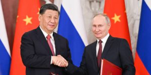 Chinese President Xi Jinping and Russian President Vladimir Putin
