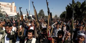 Houthi fighters