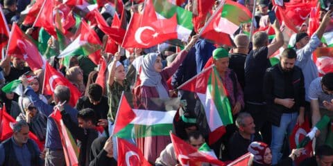 Pro Palestinian protest in Turkey