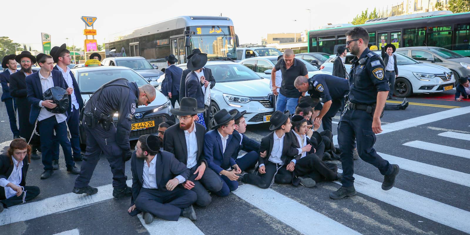 Ultra-Orthodox Jews protest