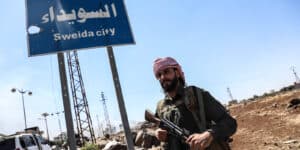 Clashes continue between Bedouin Arabs and some Druze armed groups, SUWAYDA, SYRIA