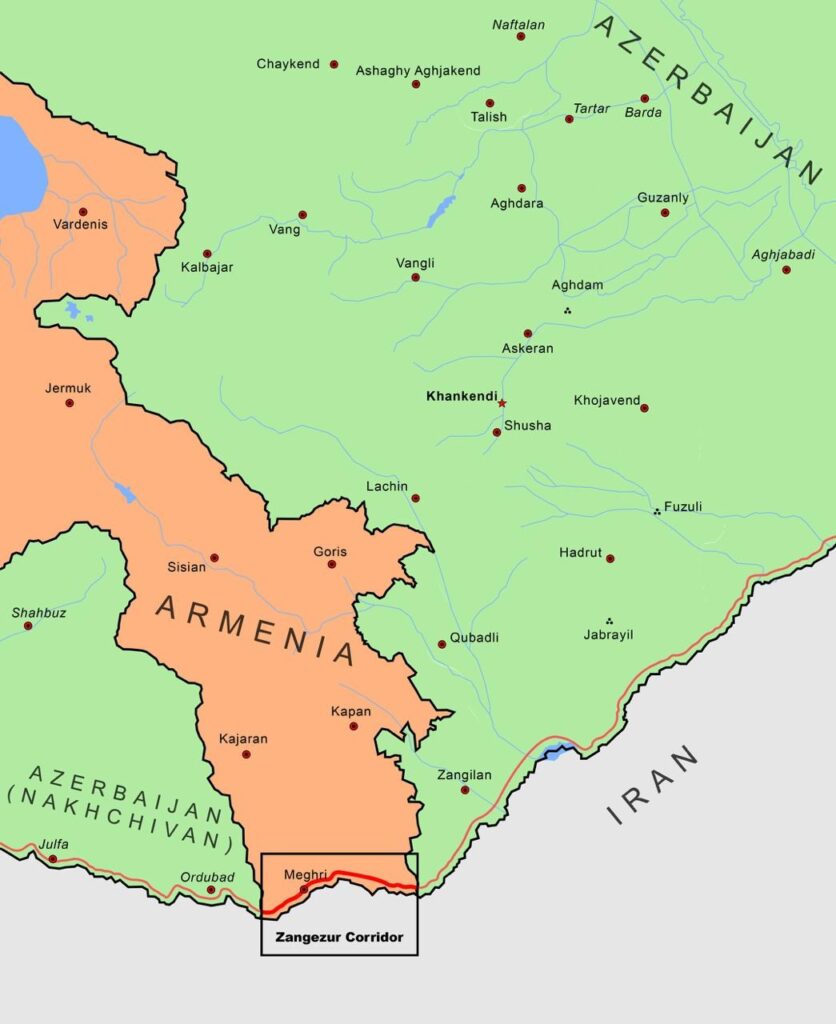 Armenia and azerbaijan maps