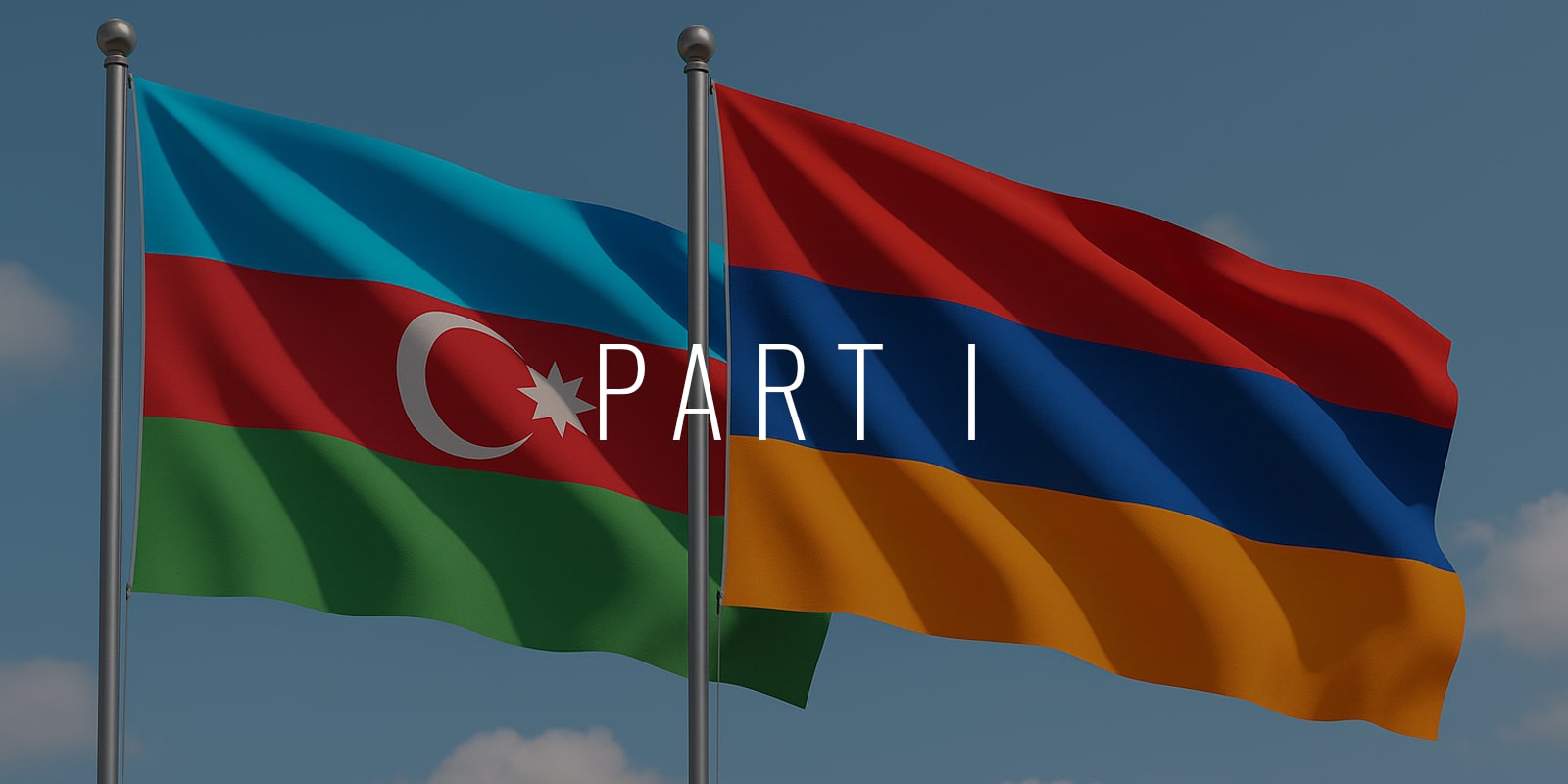 Azerbaijan and Armenia flags