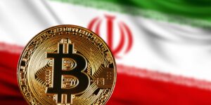 iran flag and bitcoin