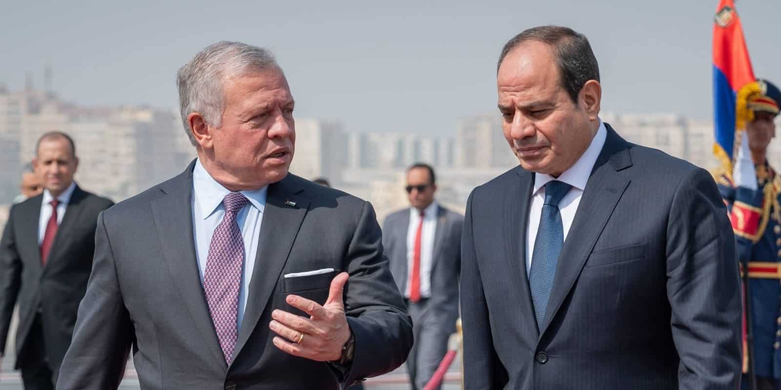 President Abdel Fattah al-Sisi and King Abdullah