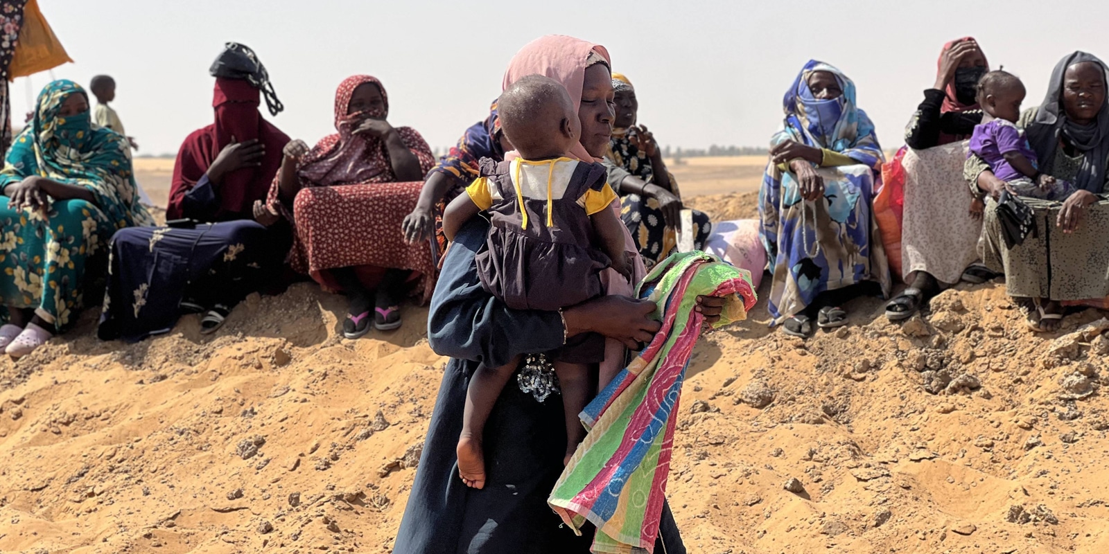 Sudanese displaced from Fasher relocated to El-Afadh camp