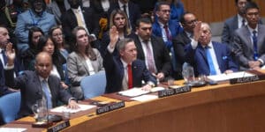 UN Security Council adopts resolution establishing Gaza Board of Peace. Photo credit: IMAGO / Anadolu Agency.
