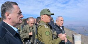 December 8, 2024, Golan Heights, Israel: Israeli Prime Minister BENJAMIN NETANYAHU (R) and Defense Minister ISRAEL KATZ (L)