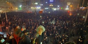 January 10, 2026, Tehran, Iran: Iranian protesters demonstrate in Tehran, Iran. The nationwide protests started in late December at TehranÃ¢â‚¬â ¢s Grand Bazaar in response to worsening economic conditions. They then spread to universities and other cities, with the slogans evolving from economic grievances to political and anti-government demands. Tehran Iran - ZUMAi98_ 20260110_zih_i98_010 Copyright: xSocialxMediax
