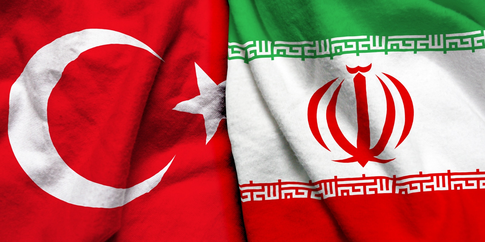 Turkey and Iran flag together