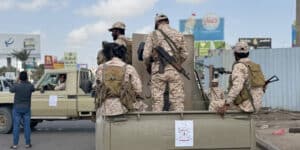 National Shield Forces advanced toward Yemen s Aden ADEN, YEMEN - JANUARY 07: National Shield Forces are deployed to key streets and intersections after armed forces advancing toward the southern city of Aden, Yemen on January 07, 2026. Stringer Anadolu Aden Yemen. Editorial use only. Please get in touch for any other usage. Copyright: x2026xAnadoluxStringerx