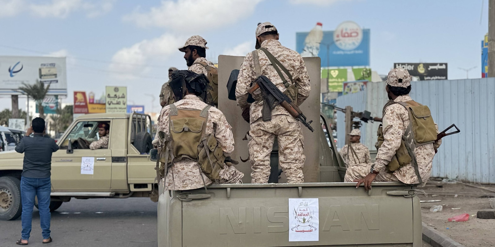 National Shield Forces advanced toward Yemen s Aden ADEN, YEMEN - JANUARY 07: National Shield Forces are deployed to key streets and intersections after armed forces advancing toward the southern city of Aden, Yemen on January 07, 2026. Stringer Anadolu Aden Yemen. Editorial use only. Please get in touch for any other usage. Copyright: x2026xAnadoluxStringerx