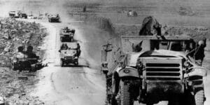Israeli Forces Advancing During the Yom Kippur War, 1973