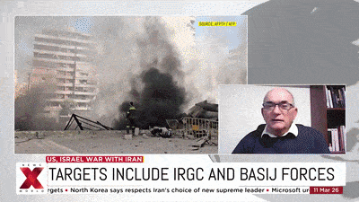 Brig. Gen. Yossi Kuperwasser on NewsX World, March 11, 2026
