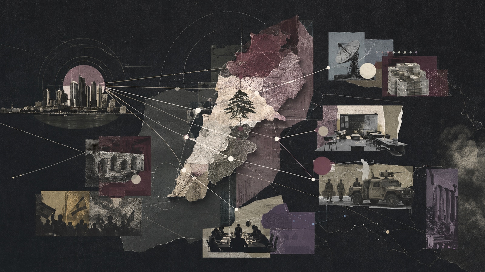 Qatar Lebanon Illustration