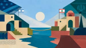 Israel Lebanon Illustration