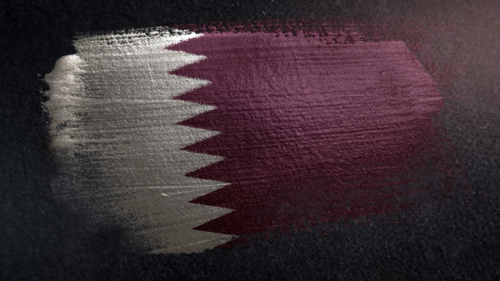 Qatar flag illustration