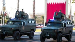 National Day parade on the Corniche street, Doha, Qatar