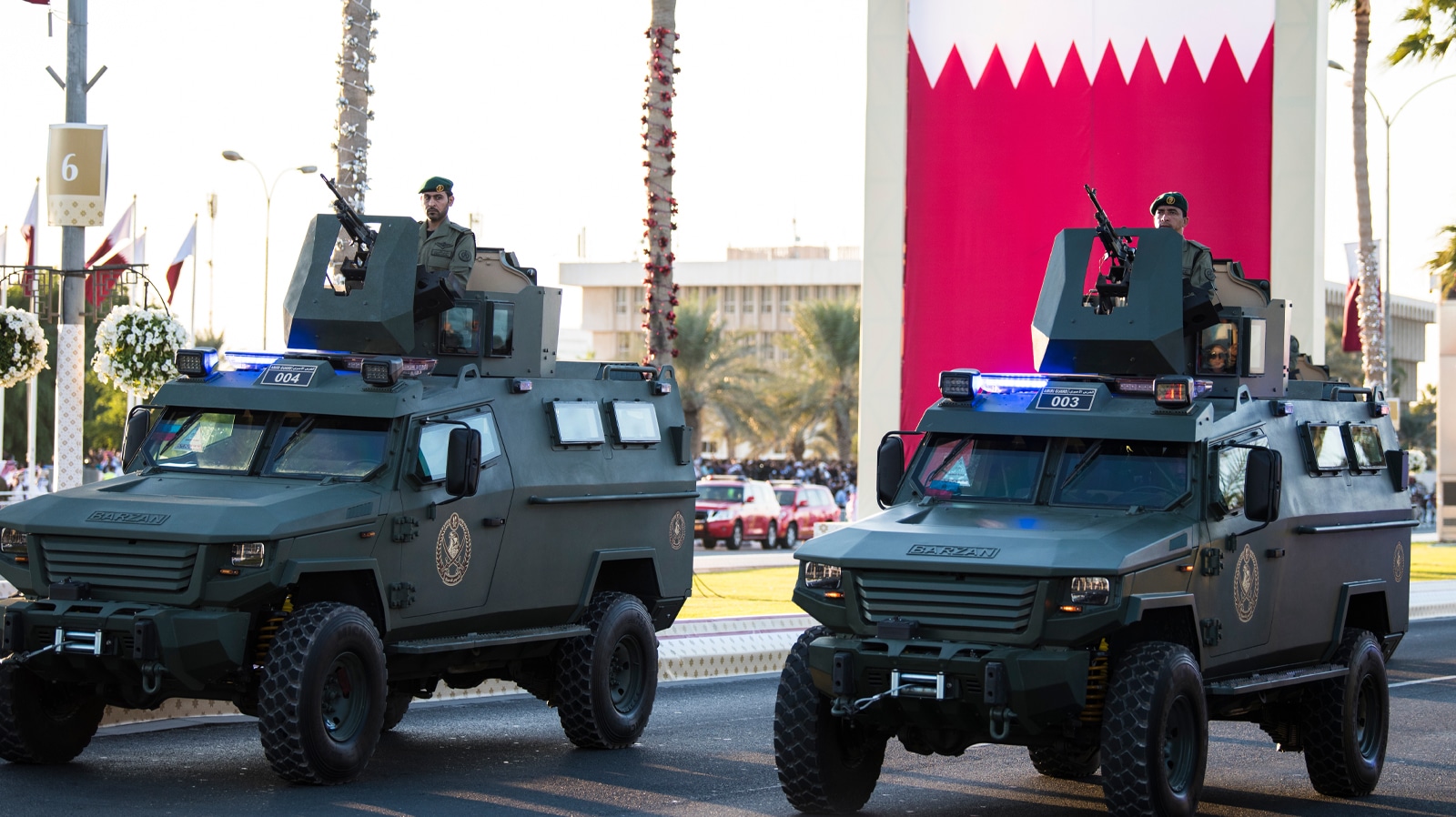 National Day parade on the Corniche street, Doha, Qatar